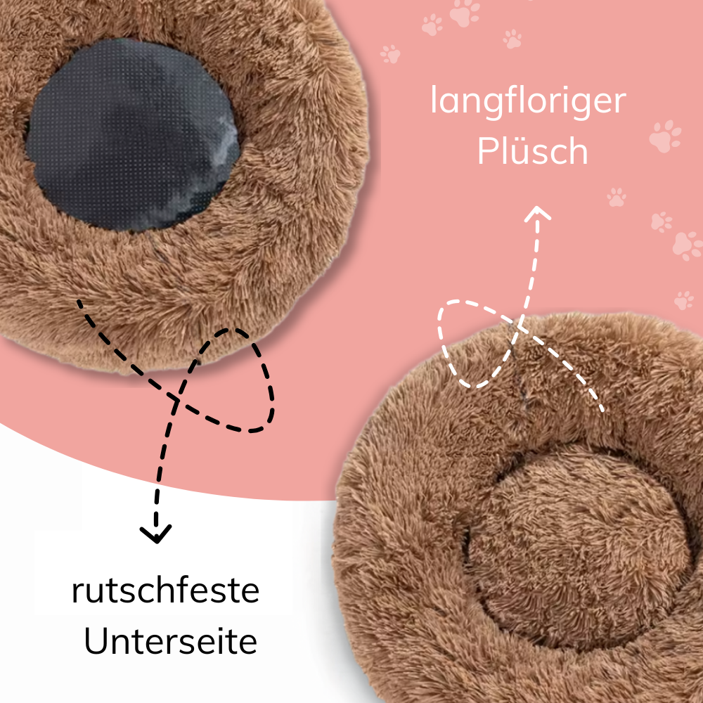 Rundes Donut-Haustierbett – Geborgenheit, Komfort & pure Entspannung