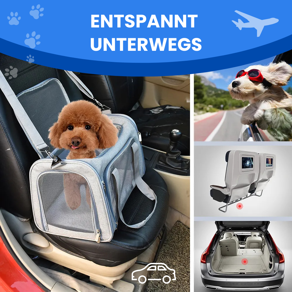 Transporttasche für Katzen & Hunde - Rundum-Öffnung für leichten Einstieg