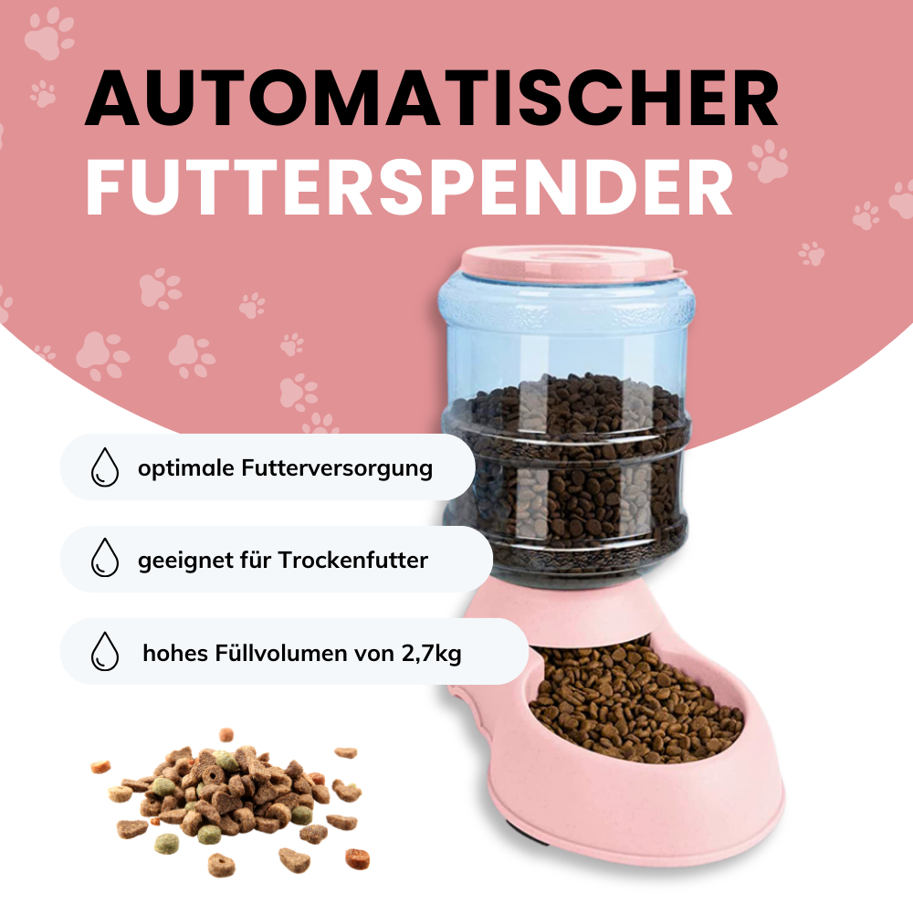 Automatischer Futter- & Wasserspender – Immer bestens versorgt!