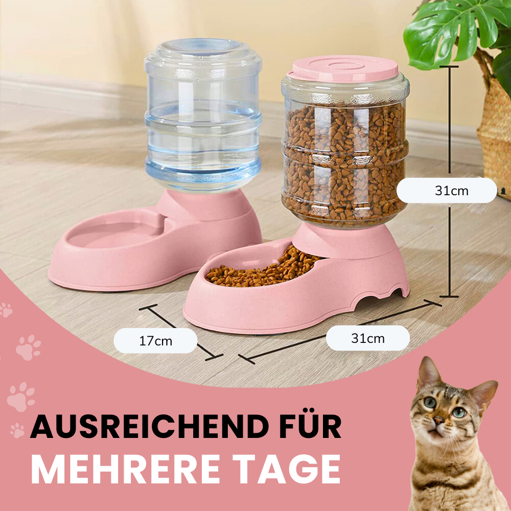 Automatischer Futter- & Wasserspender – Immer bestens versorgt!