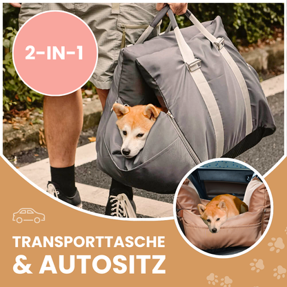 2-in-1 Autositz & Tragetasche – Sicherer Transport & gemütlicher Komfort für unterwegs!