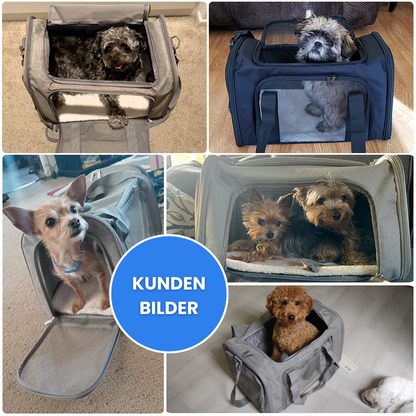 Transporttasche für Katzen & Hunde - Rundum-Öffnung für leichten Einstieg